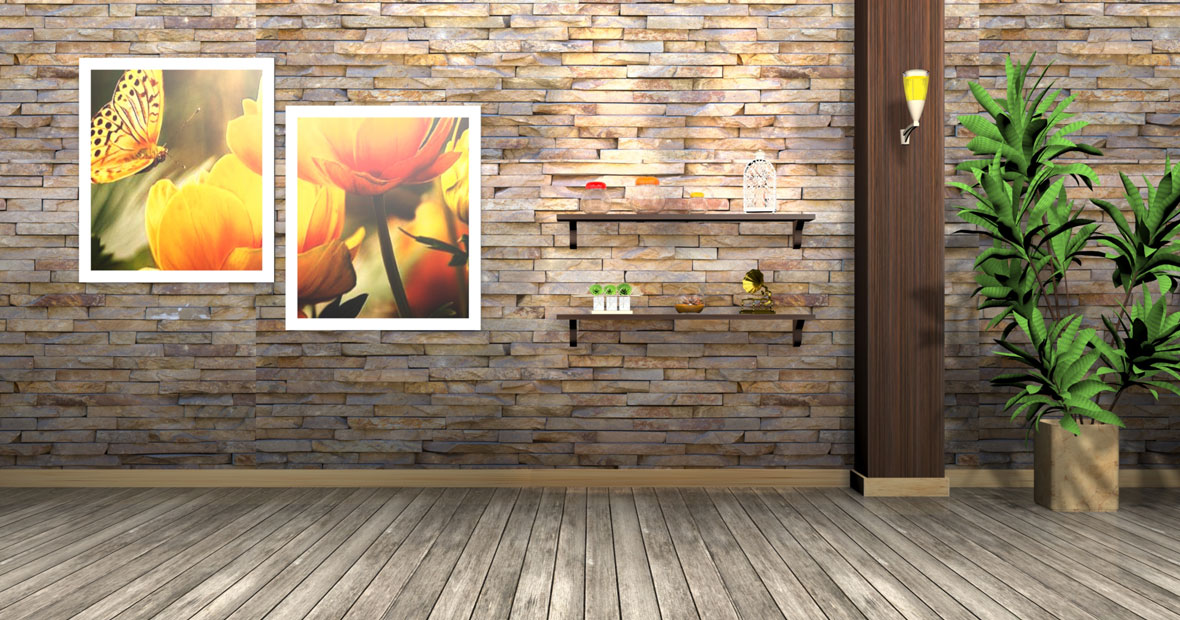 faux mur en pierre