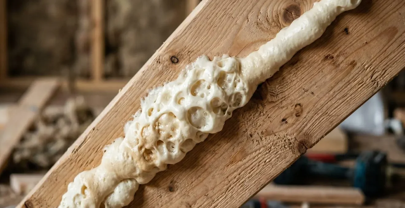 Application précise de mousse d'uréthane giclée dans une jonction critique