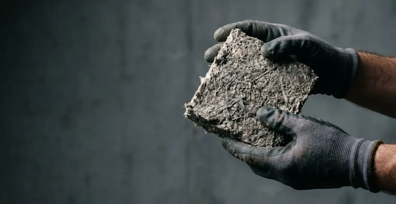 Vue microscopique de fibres de cellulose de haute qualité montrant leur enchevêtrement mécanique qui prévient le tassement