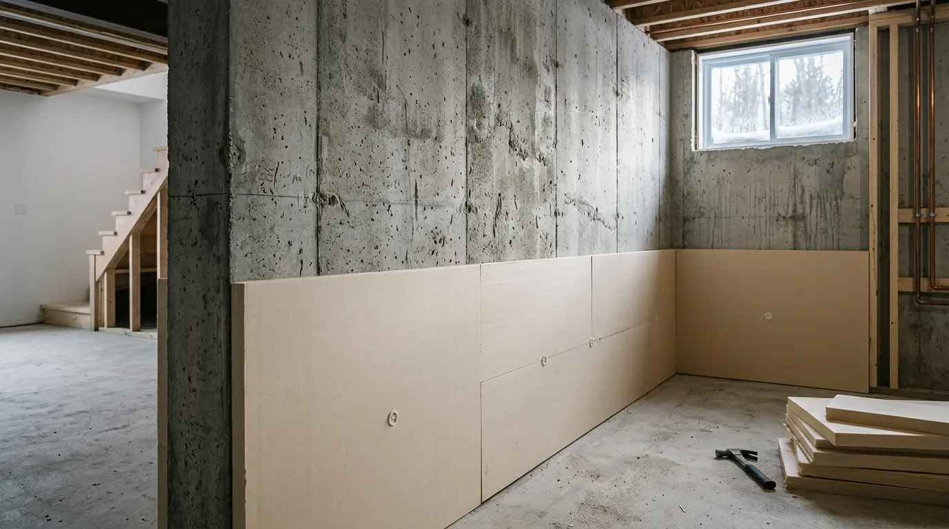 Isolation intérieure ou extérieure : le bon choix pour vos murs de fondation au Québec