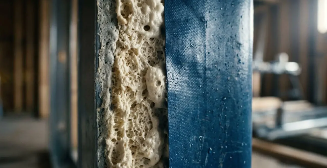 Installation d'une membrane pare-pluie et d'isolant en polyuréthane lors d'une intervention combinée sur toiture québécoise