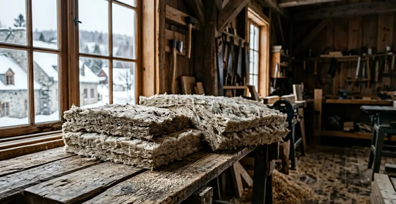 Fibres naturelles de chanvre et lin dans un environnement de construction ecologique quebecois