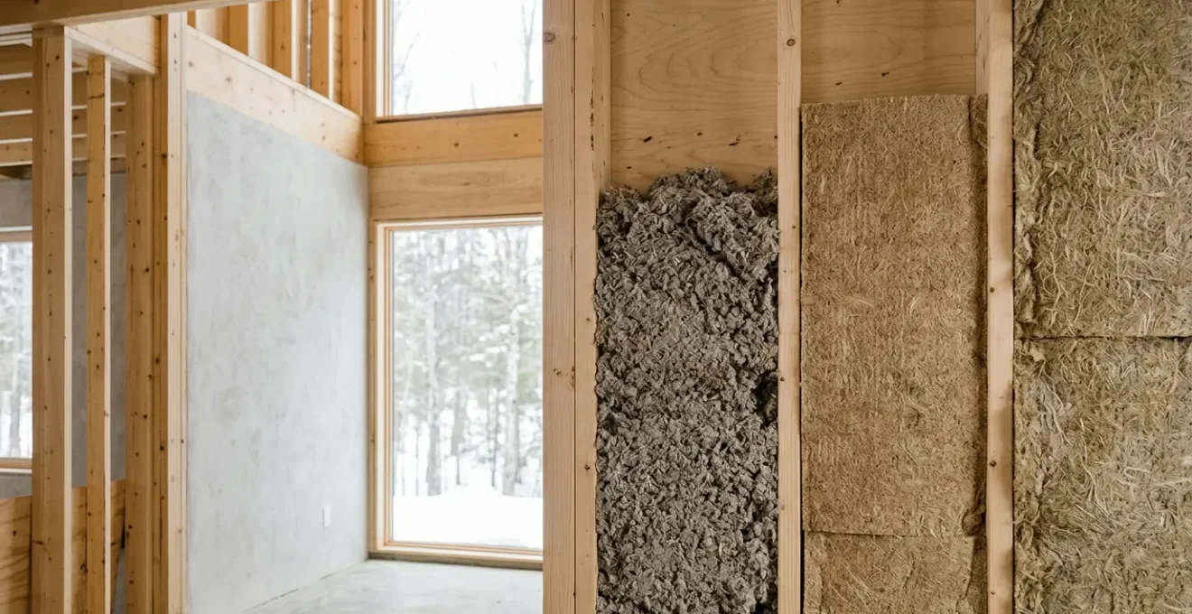 Matériaux d'isolation biosourcés naturels pour la réduction du carbone incorporé dans une maison québécoise