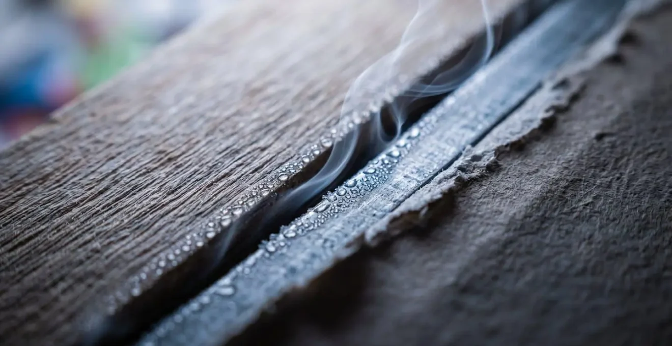 Équipement de test d'infiltrométrie révélant les fuites d'air dans une habitation